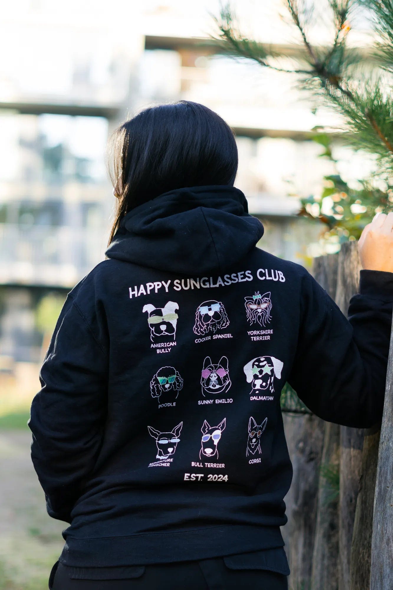 Happy  Sunglasses Club Hoodie Women