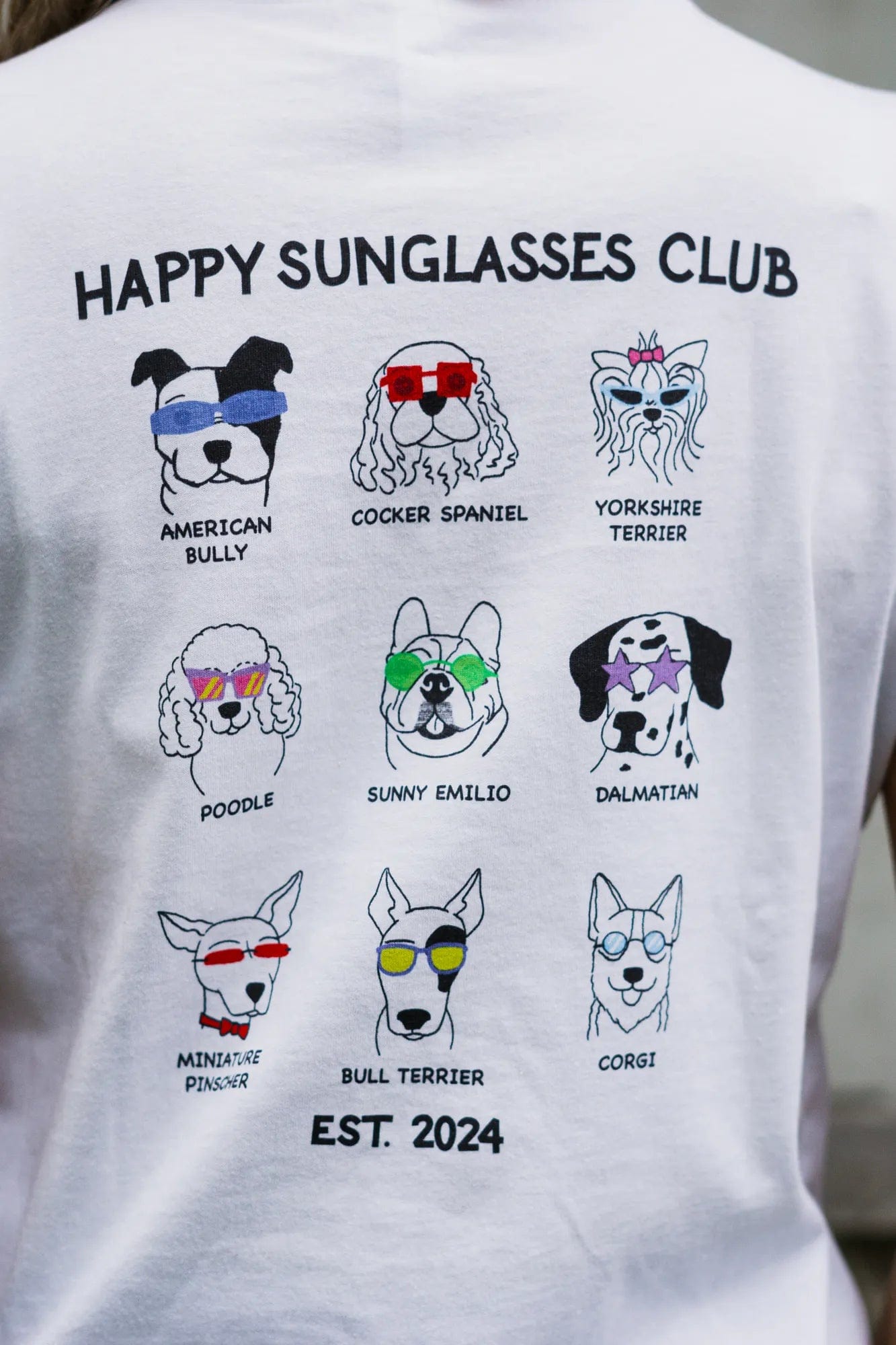 Camiseta curta feminina Happy Sunglasses Club