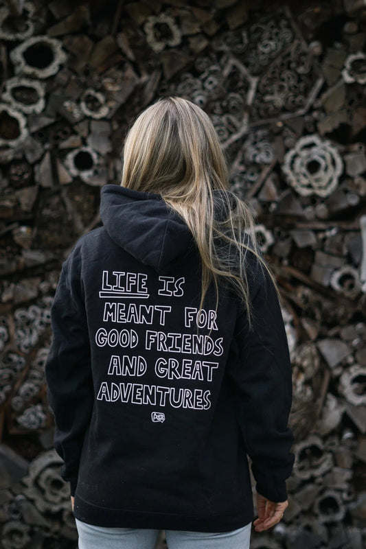 Life is meant to be Hoodie Women (White Letters)